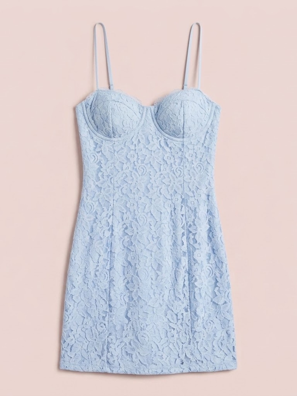 NWT Garage Blue Lace Slip Dress - Women